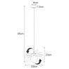 Lampa wisząca K-5371 z serii SANTE Kaja Lighting