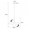 Lampa wisząca K-5382 z serii FERMI Kaja Lighting