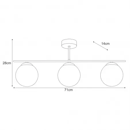 Lampa sufitowa K-5169 z serii GAMMA Kaja Lighting