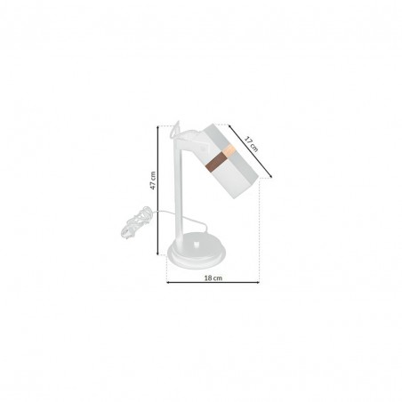 MLP6105 Lampka nocna VIDAR WHITE 1xGU10 Milagro