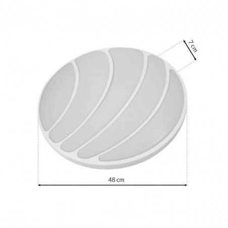 ML6171 Plafon SHELL WHITE 40W LED Ø480 mm Milagro