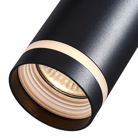 ML7673 Pipe Ring Track Pendant Light Black 1xGU10 Milagro