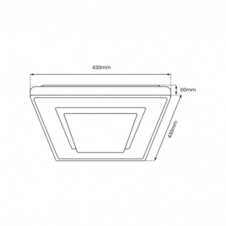 ML7938 Plafon CAMERON 38W LED Milagro