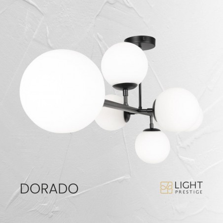 Dorado 6 lampa wisząca czarna LP-002/6P BK