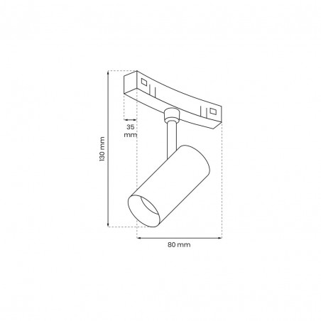 ML8694 ROUND MAGNETIC TRACK 7W 4000K do śr. 600mm Milagro