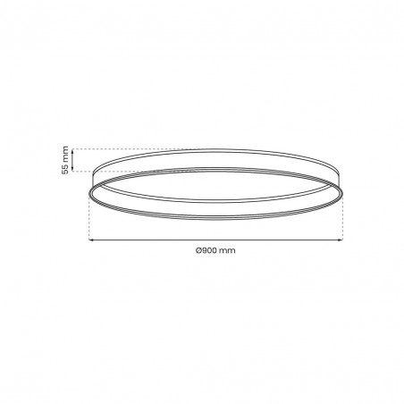 ML8701 SZYNA PODTYNK MAGNETIC OKRĄG śr. 900mm Milagro