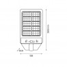 EKO0545 Latarnia Solarna Kers 50W 500lm 6500K Eko-Light