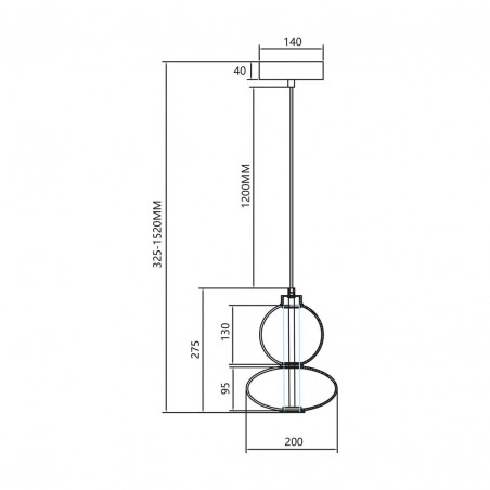 ML0862 Lampa wisząca DAPHNE WHITE 12W Milagro