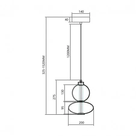 ML0862 Lampa wisząca DAPHNE WHITE 12W Milagro