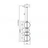 ML0863 Lampa wisząca DAPHNE WHITE 36W Milagro