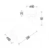 ML1156 Oprawa Pipe Spot Czarny 1xGU10 Milagro