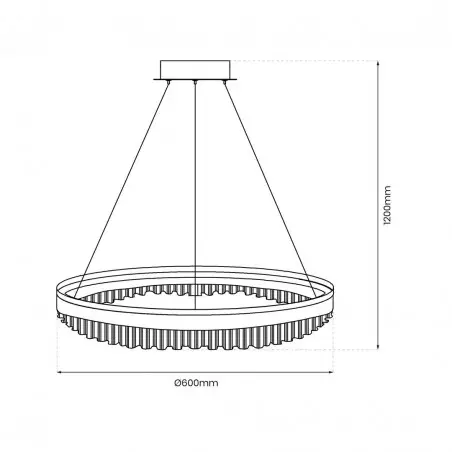 ML0999 Lampa wisząca PRECIOSA 52W LED Milagro