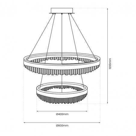 ML1000 Lampa wisząca PRECIOSA 85W LED Milagro
