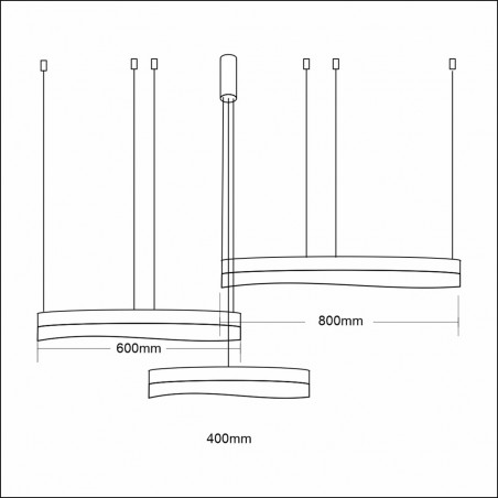 ML1001 Lampa wisząca PRECIOSA 158W LED Milagro