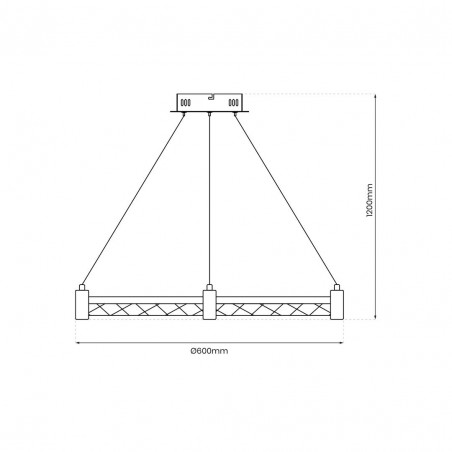 ML0996 Lampa wisząca ELEGANCE 36W LED Milagro