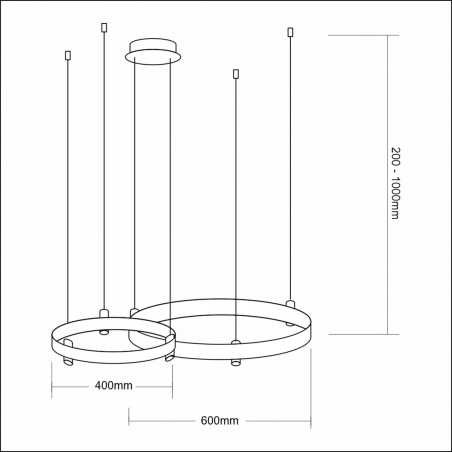 ML0997 Lampa wisząca ELEGANCE 72W LED Milagro