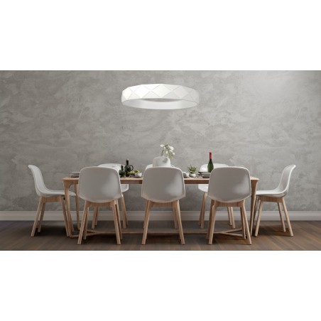 Reus LED lampa wisząca biała LP-8069/1P LED WH