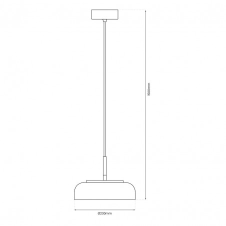 ML1044 Lampa wisząca VETRO CLEAR 6W Milagro