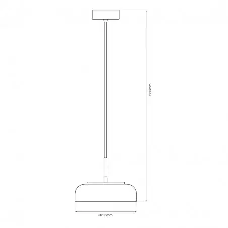 ML1044 Lampa wisząca VETRO CLEAR 6W Milagro