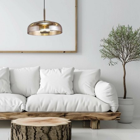 ML1045 Lampa wisząca VETRO AMBER 6W Milagro