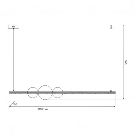 ML0982 Lampa wisząca KUGEL 30W Milagro