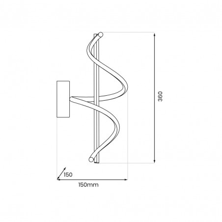 ML1058 Kinkiet TWIST 12W LED Milagro