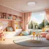 ML1059 Plafon MOONCAT PINK 34W LED Milagro