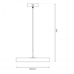 ML1065 Lampa wisząca DISC 38W LED Milagro