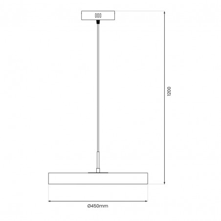ML1065 Lampa wisząca DISC 38W LED Milagro