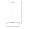 ML1065 Lampa wisząca DISC 38W LED Milagro