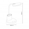 ML1015 Lampka biurkowa SCUOLA BLACK 5W LED Milagro