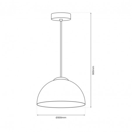 MLP1063 Lampa wisząca GAMMA BLACK 1xE27 Milagro