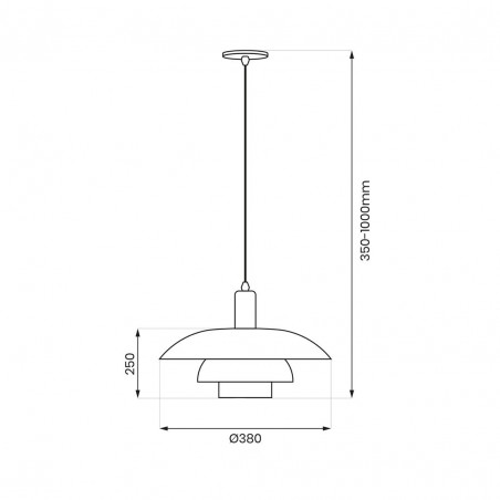 ML1048 Lampa wisząca FERRO 1xE27 Milagro