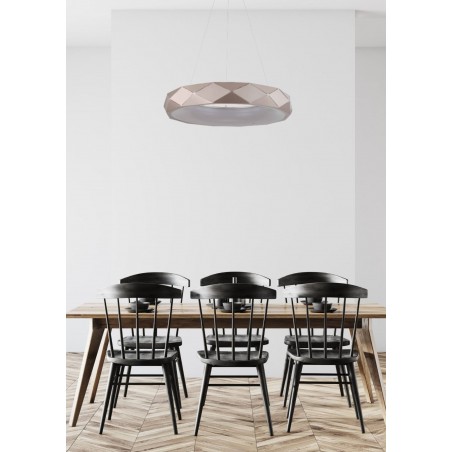 Lampa wisząca REUS led złota LP-8069/1P LED GD