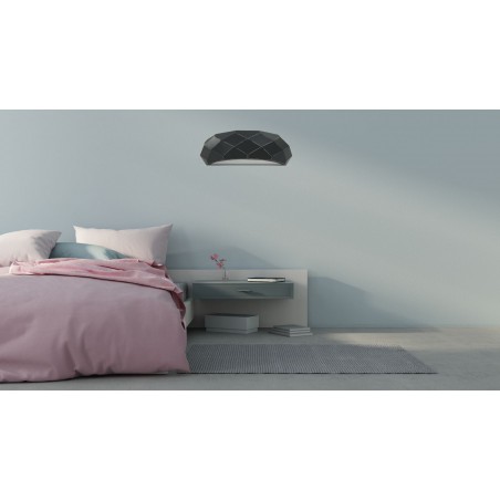 Reus kinkiet czarny LP-8069/1W BK