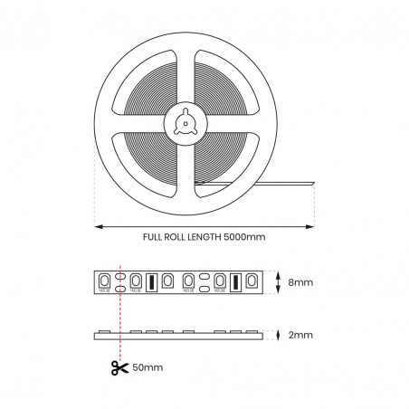 EKZ1212 Zestaw Taśma SMD 60/m 4000K IP20 5m + Zasilacz Eko-Light