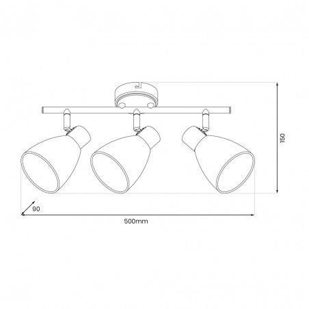 ML1062 Lampa sufitowa JOTA 3xE14 Milagro