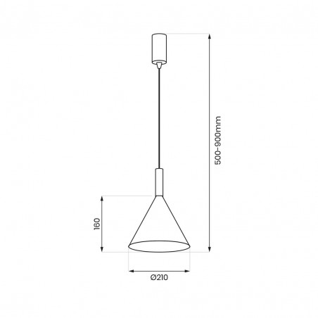 MLP0977 Lampa wisząca PERU BLACK 1xE27 Milagro