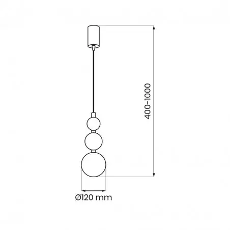 MLP1028 Lampa wisząca BOULE Mint 1xG9 Milagro