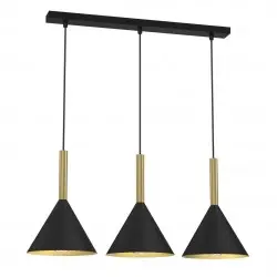 MLP0978 Lampa wisząca PERU BLACK 3xE27 Milagro