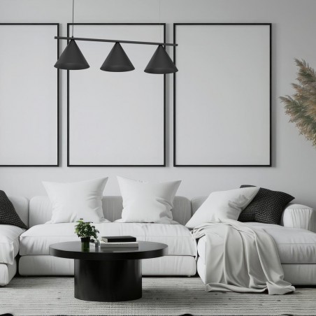 MLP0938 Lampa wisząca CAPITAL CZARNY 3XGX53 Milagro