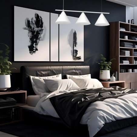MLP0939 Lampa wisząca CAPITAL  BIAŁY 3XGX52 Milagro