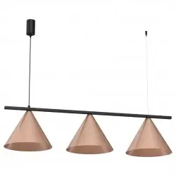 MLP0940 Lampa wisząca CAPITAL CZARNY-MIEDZIANY 3XGX53 Milagro