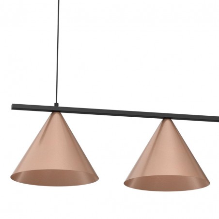 MLP0940 Lampa wisząca CAPITAL CZARNY-MIEDZIANY 3XGX53 Milagro
