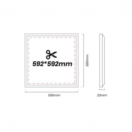 EKP1101 Panel Led 48W 4000K Backlit 60/60 Eko-Light