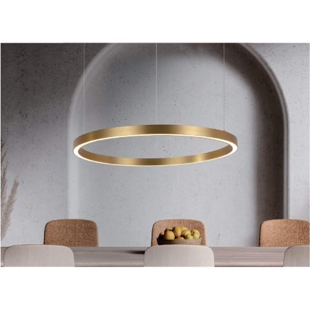 Midway lampa wisząca mała złota Triangle LP-033/1P S GD