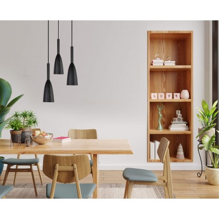 Solin 3 lampa wisząca czarna LP-181/3P BK