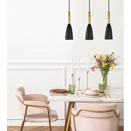 Solin 3 lampa wisząca linia złota LP-181/3L GD