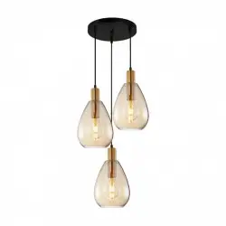 Lampa wisząca PND-27812-3A-BRO-AMB Zulo Italux
