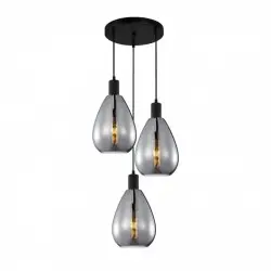 Lampa wisząca PND-27812-3A-BK-SG Zulo Italux